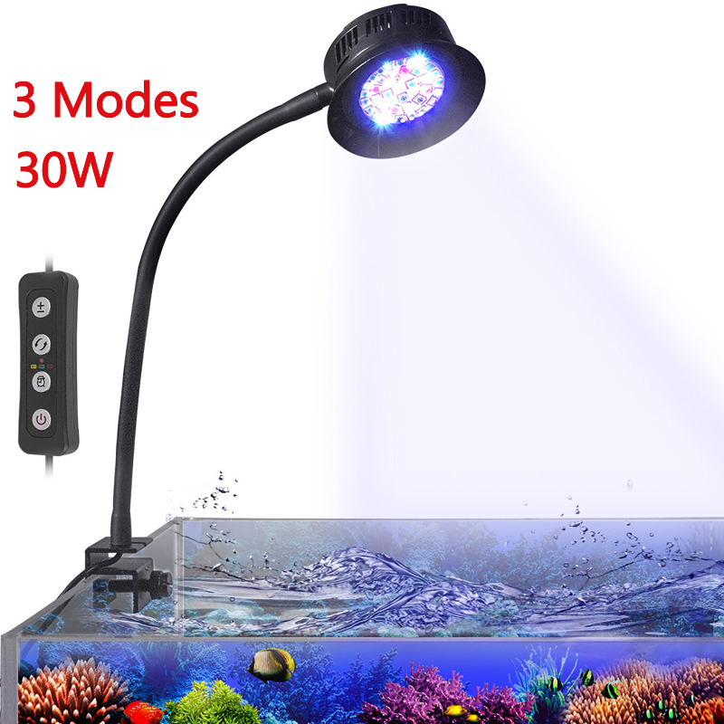 Marine Aquarium Timing - Lampa LED do akwarium 30W, ściemnialna,