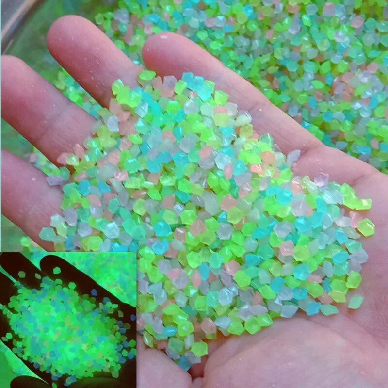 Aquarium Marine Sand - 1000szt 3-5mm Świecący piasek świecący w