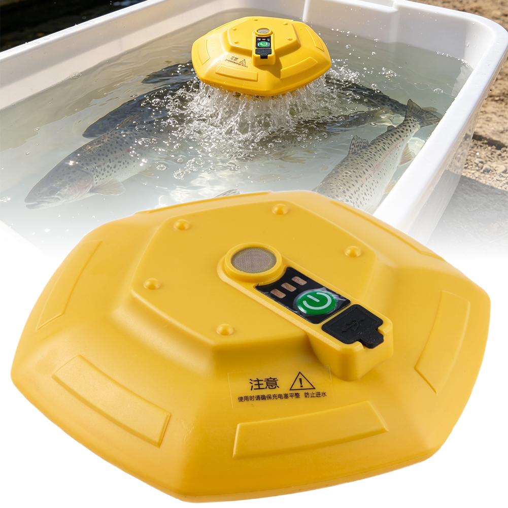 Marine Aquarium Equipment - Bezprzewodowa, ładowalna pompa tlenu do akwarium,