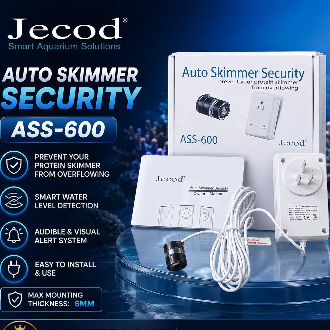 Marine Aquarium Overflow - Jebao ASS-600 220V Odporny na wybuchy