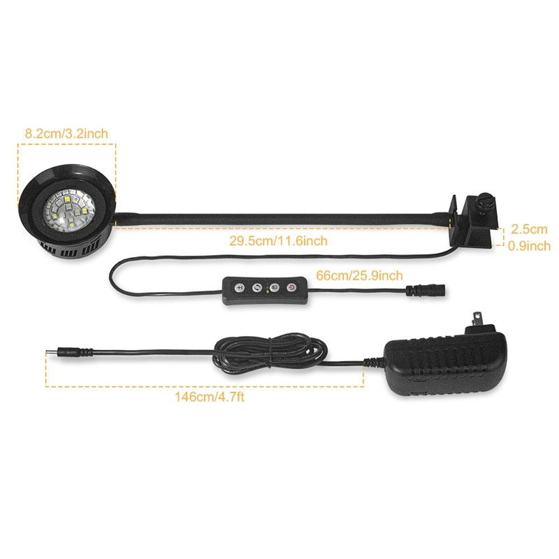 Lampa LED do akwarium 30W, ści – Marine Aquarium Timing recenzja i cena