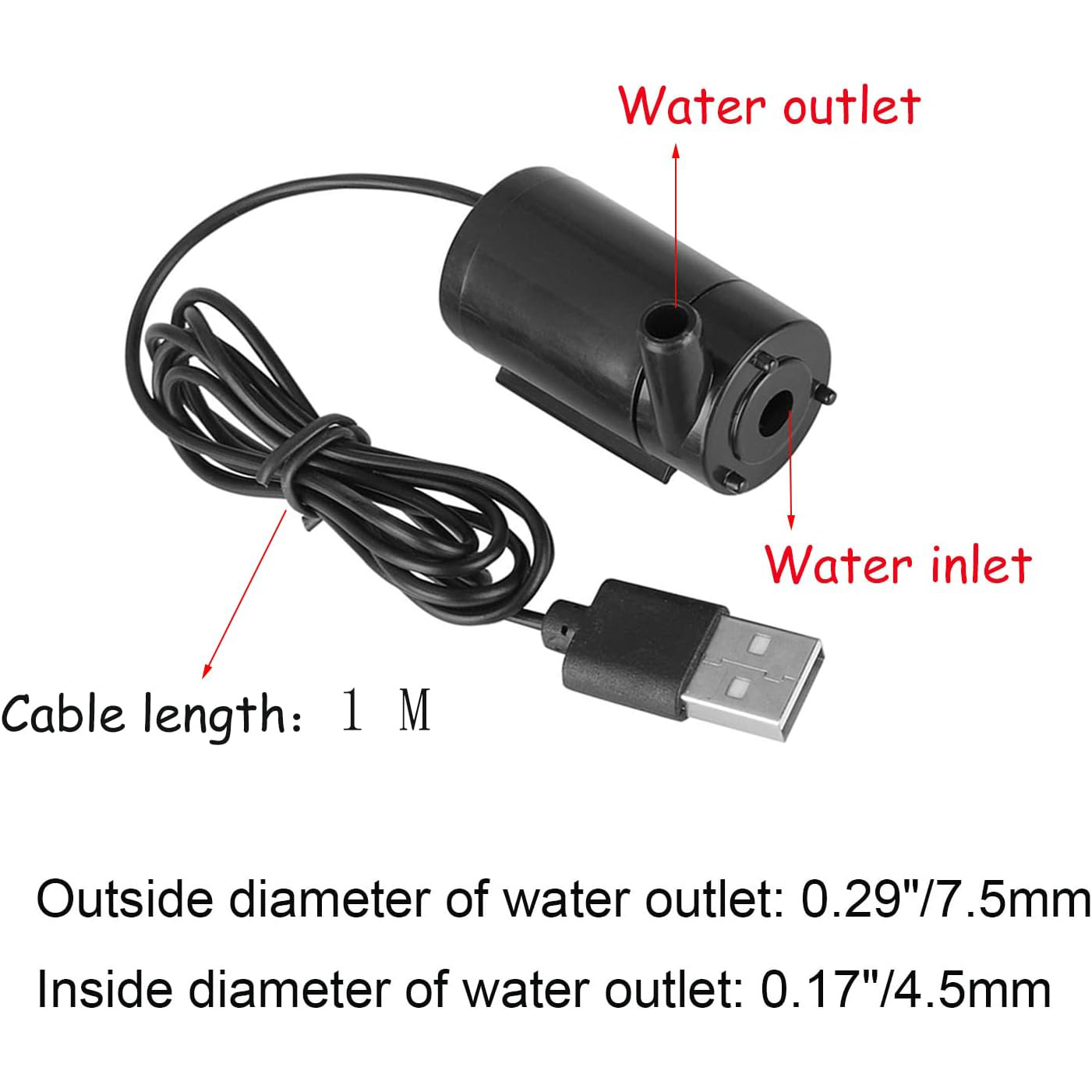 DC 3-5V USB Micro Submersible  – Marine Aquarium Dc Pump recenzja i cena