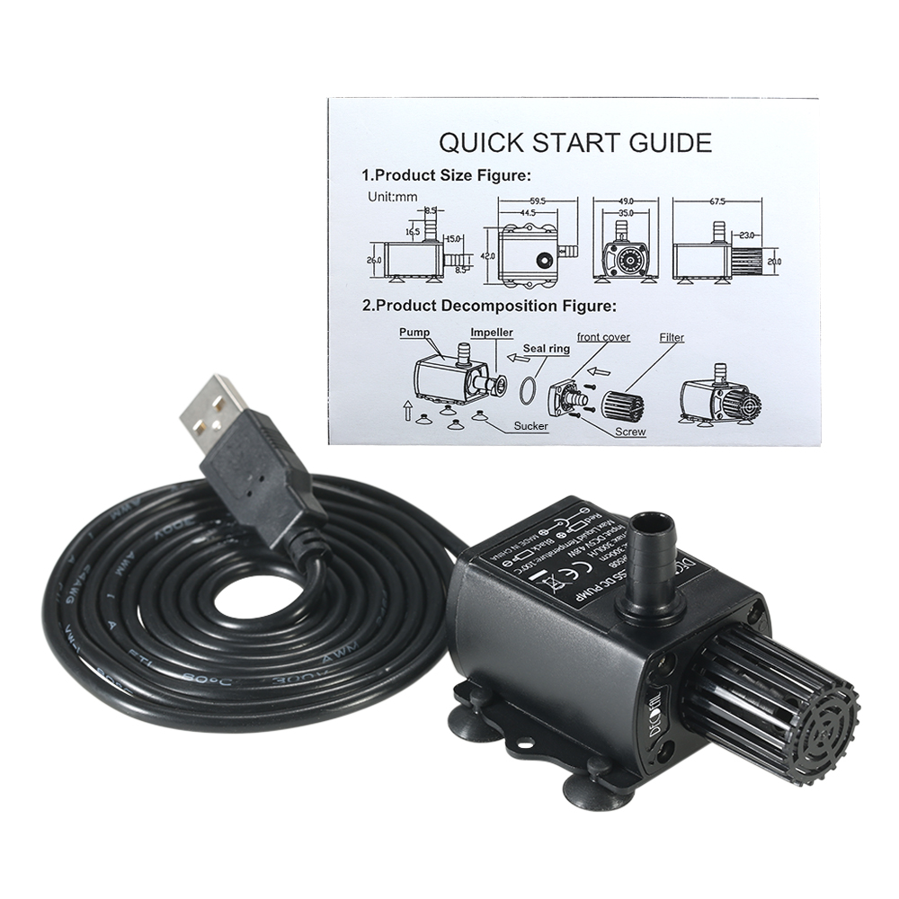 USB DC5V 4.8W wyjątkowo cicha  – Marine Aquarium Equipment recenzja i cena